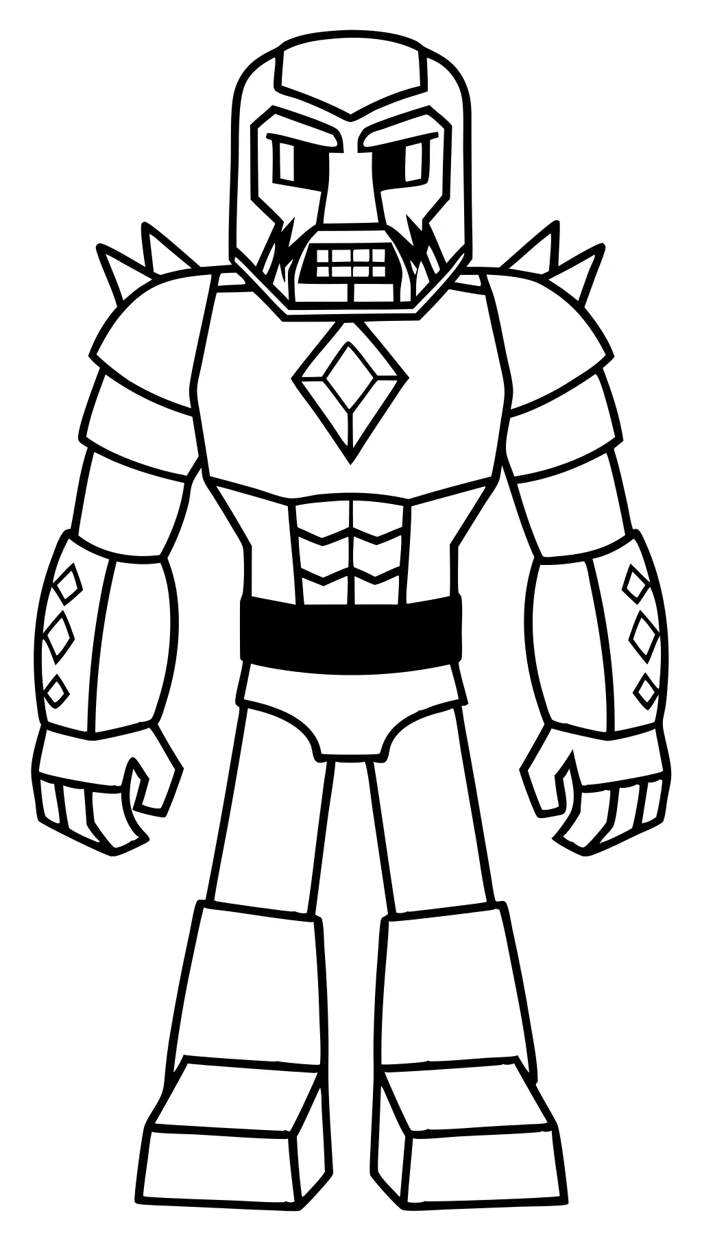 minecraft warden coloring page